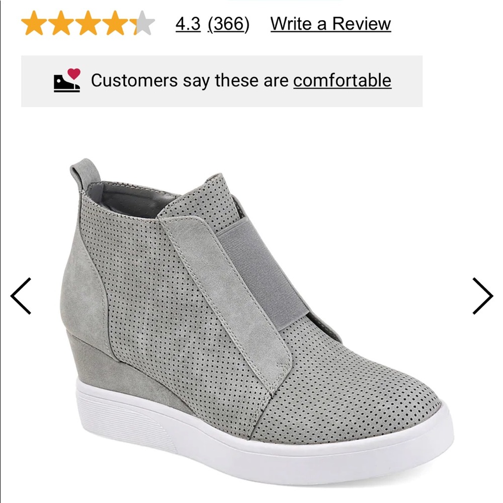 NWOT! Taupe wedge sneakers